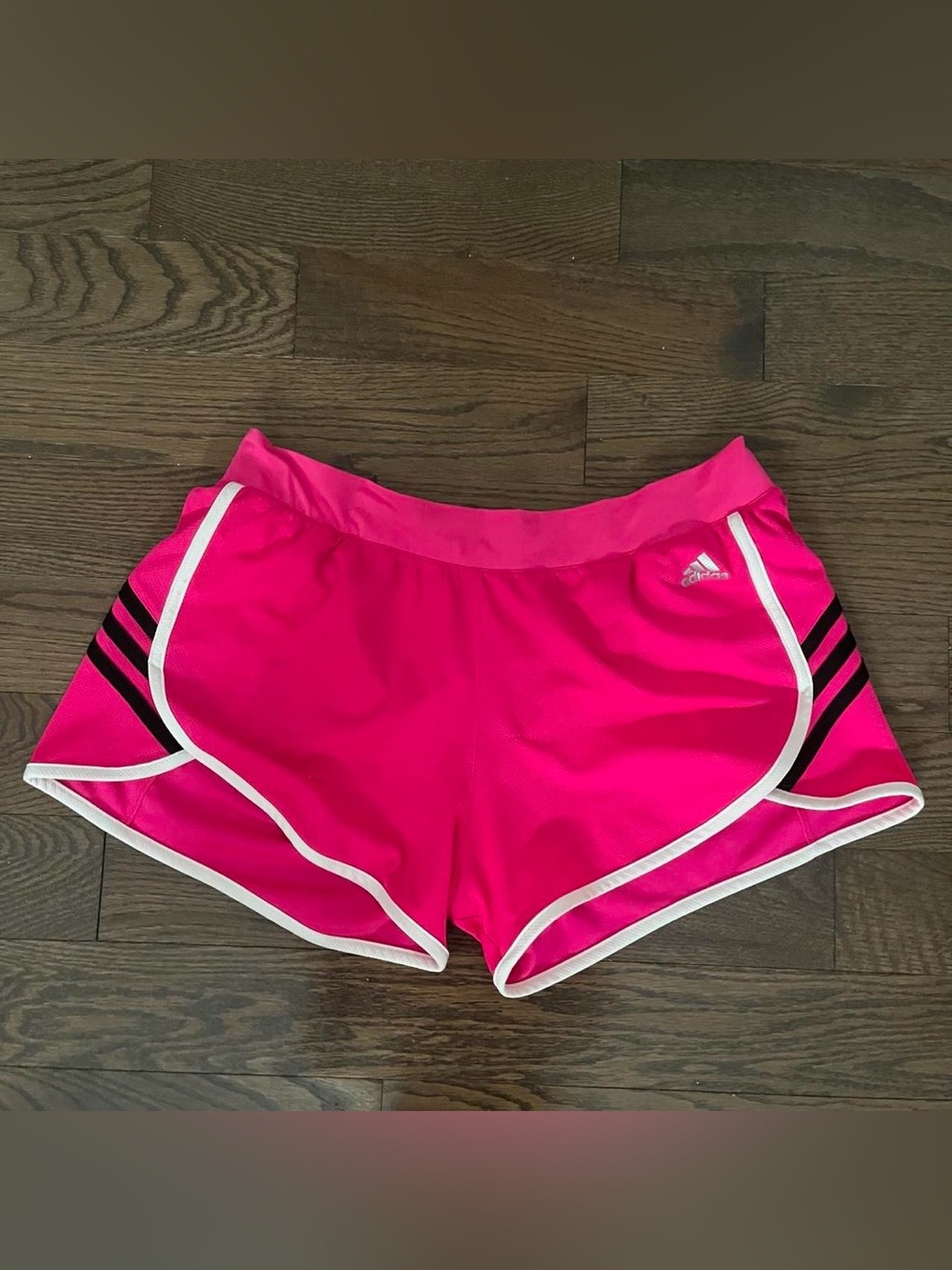 hot pink adidas vintage track shorts
